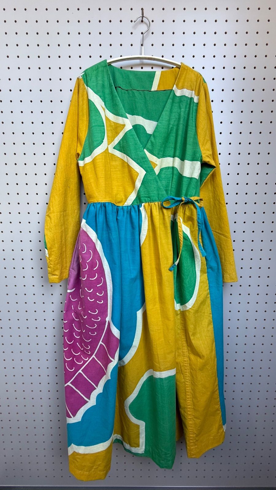 大漁旗リメイク カシュクールワンピース