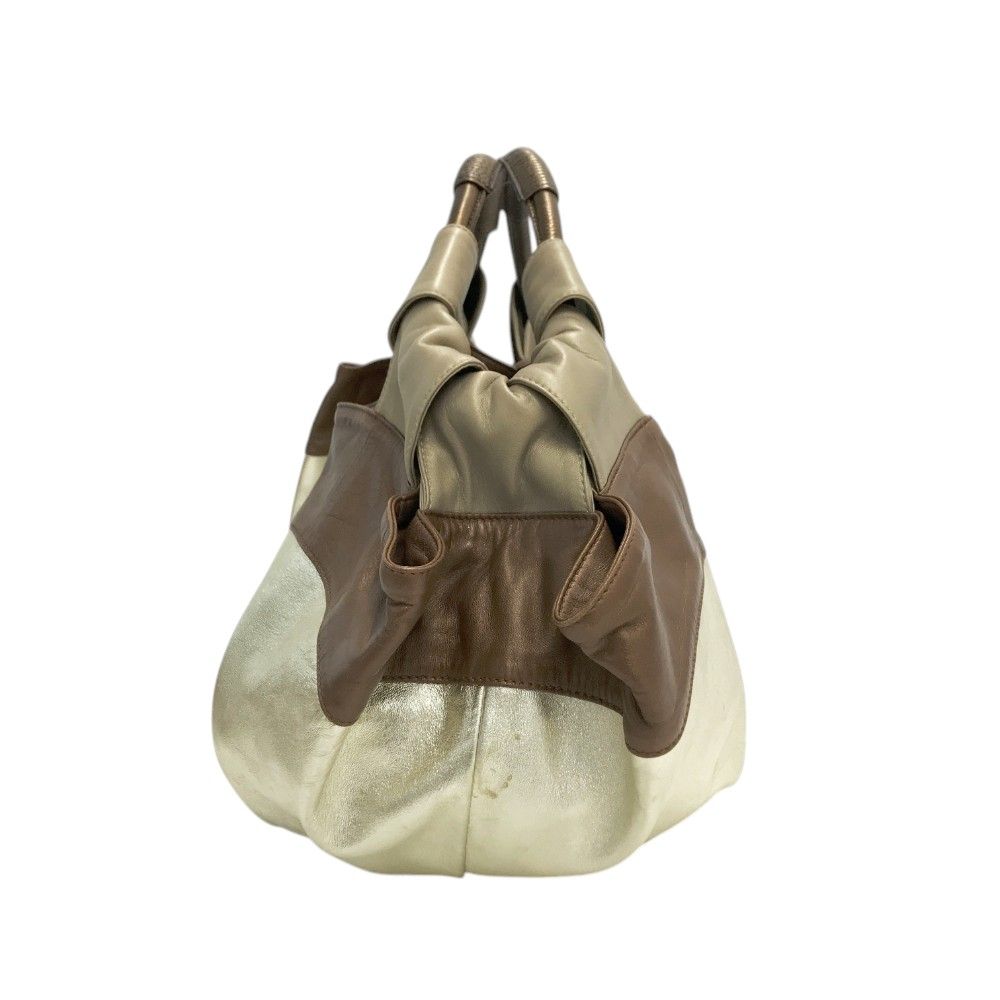 LOEWE ロエベ ナッパアイレ ハンドバッグ ゴールド系 LOEWE ロエベ ナッパアイレ ハンドバッグ ゴールド系