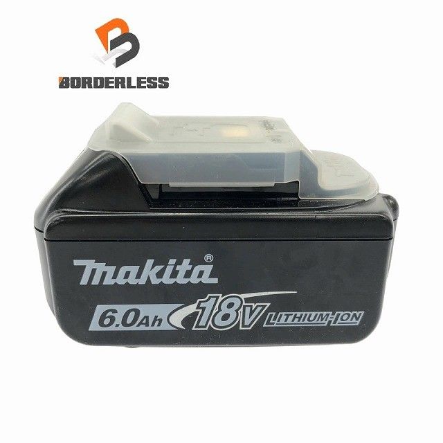 makita マキタ 18V 6.0Ah 純正リチウムイオンバッテリー BL1860B 急速 残量表示 蓄電 LITHIUM-ION 雪|飛行機