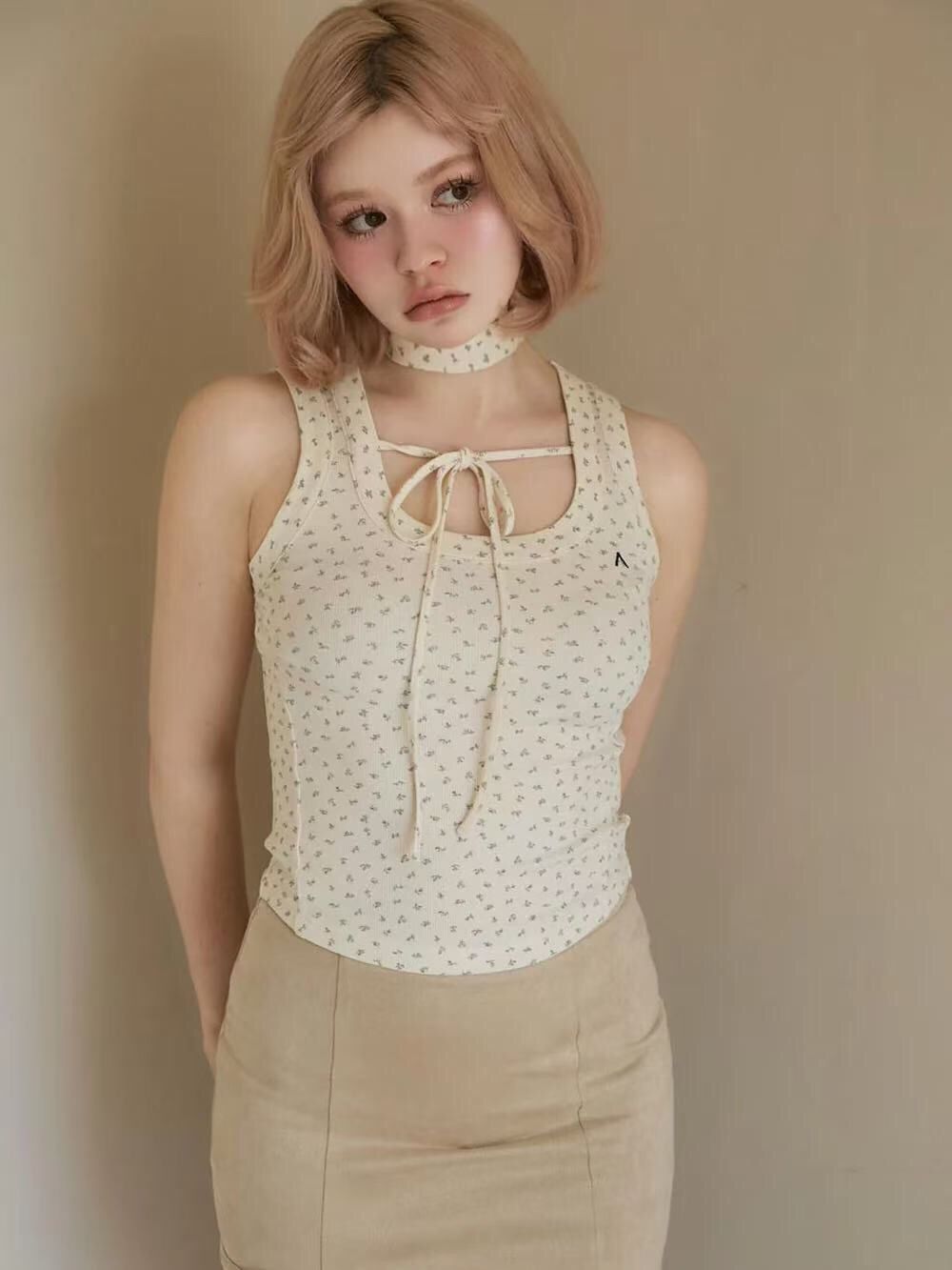 新品Andmary Flower ribbon tops andmary ✿ ribbon tops｜Flower - メルカリ