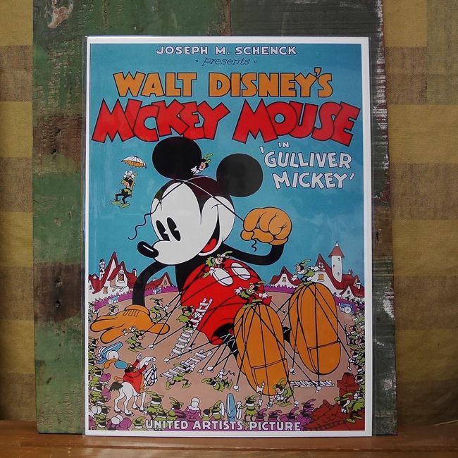 ポスター ミッキーマウス ガリバー MICKEY MOUSE ディズニー B4 ポスター ミッキーマウス ガリバー MICKEY MOUSE ディズニー B4