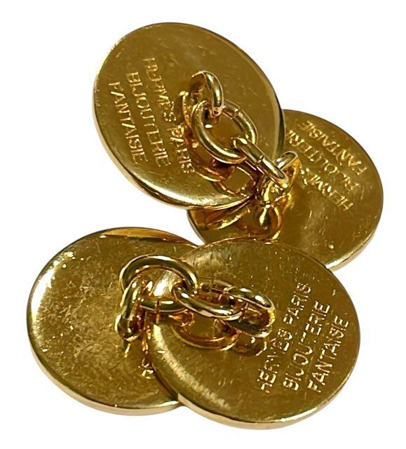 希少 レア ビンテージ 18K 18金 本琥珀 蜜蝋 ロイヤルアンバー カフス