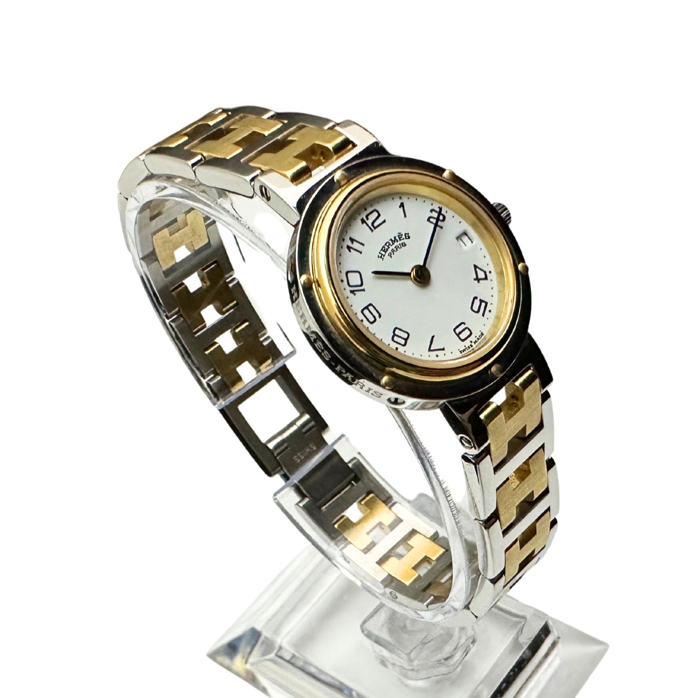 新品電池交換済み✨HERMES エルメス 箱付き クリッパー 24mm