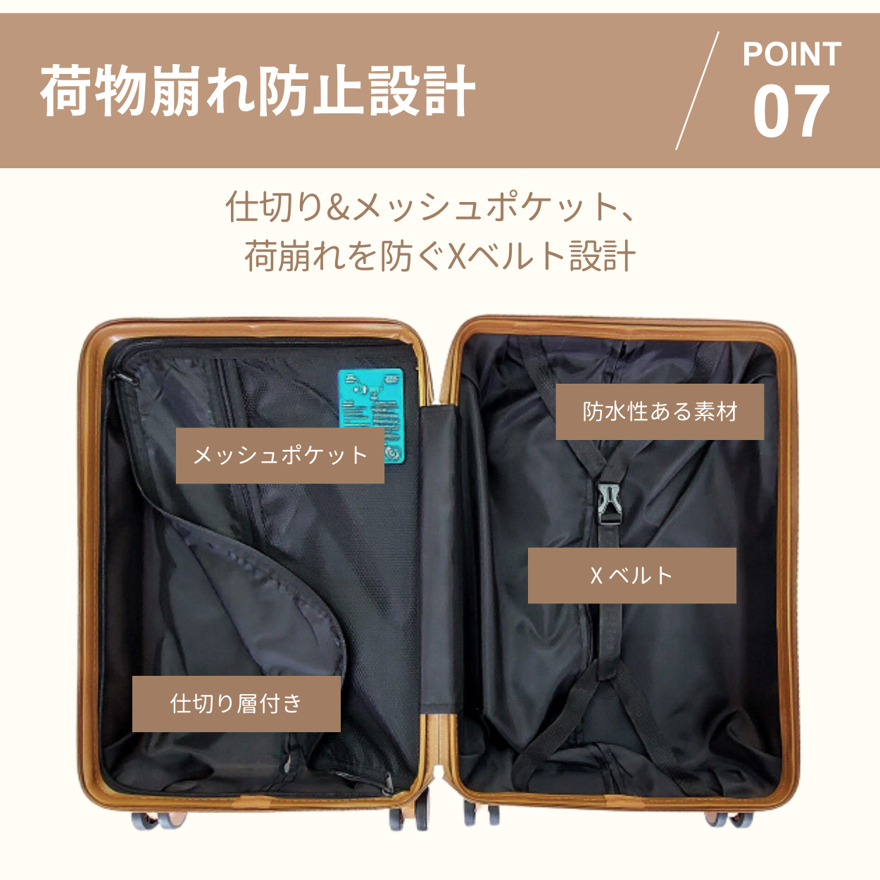 ★★キャリーケース スーツケース　レディース Mサイズ 単品 LW708　🔴通常価格6,980円→4,380円❗🔴当店人気№1カラーのベージュ🌟  📢🎫ショップフォローで1,000割引クーポンゲット❗数量限定、無くなり次第、終了❗