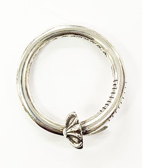 Chrome Hearts NAIL CROSS BALL 18号 CHROME HEARTS Sterling Silver Cross Ball Nail Ring 61 9.5