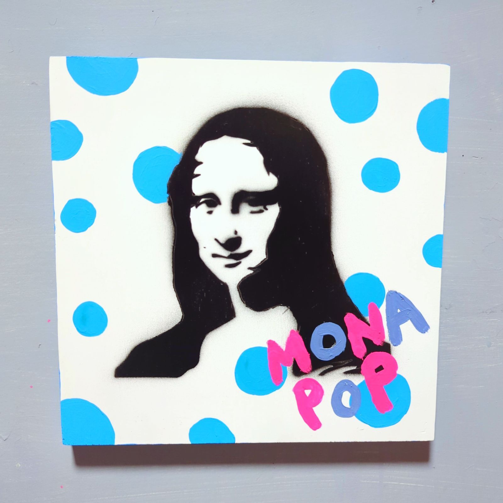 MONA POP#3 現代アート 絵画 ステンシル インテリア アート - cecati92