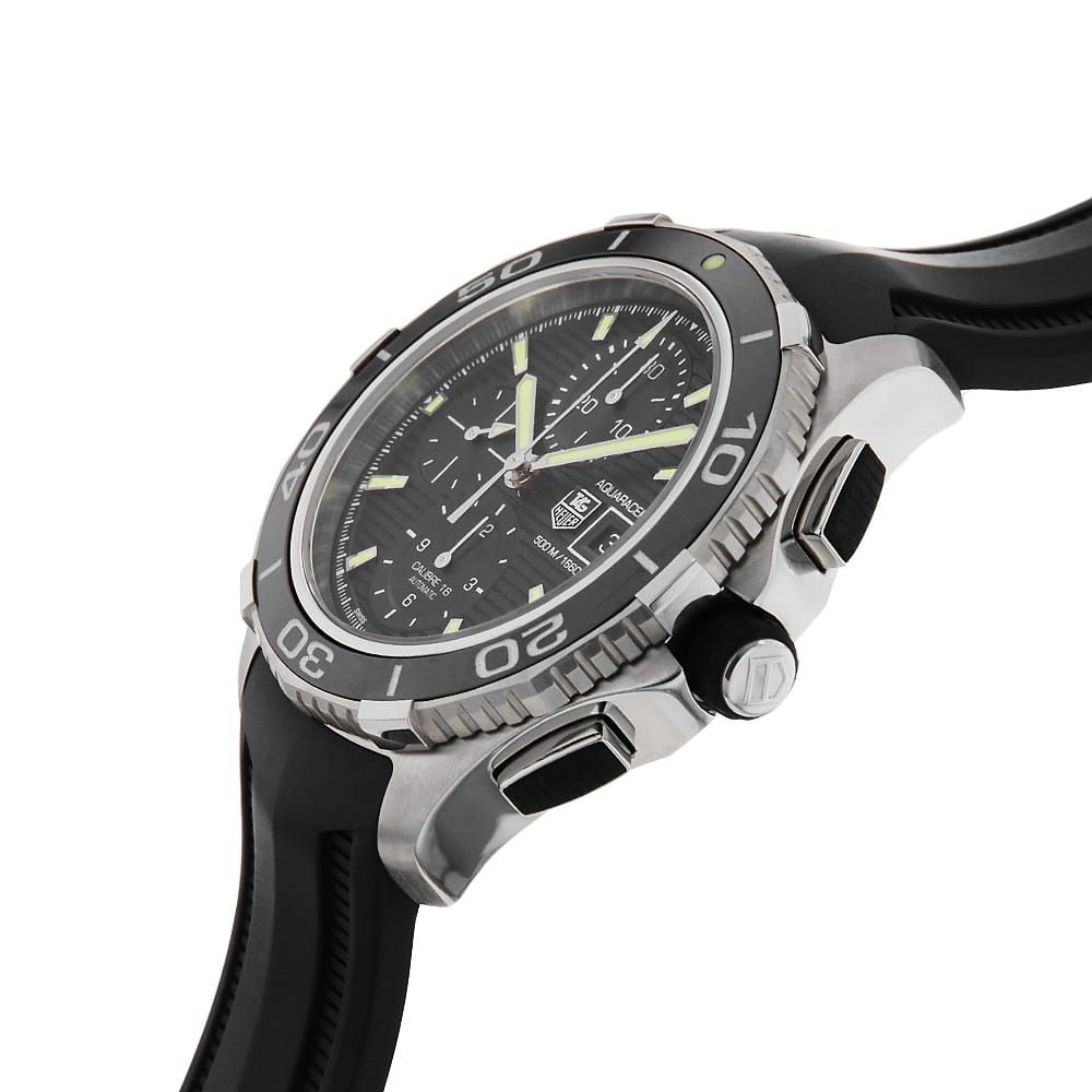 タグホイヤー アクアレーサー500M クロノグラフ セラミック CAK2111.FT8019 メンズ