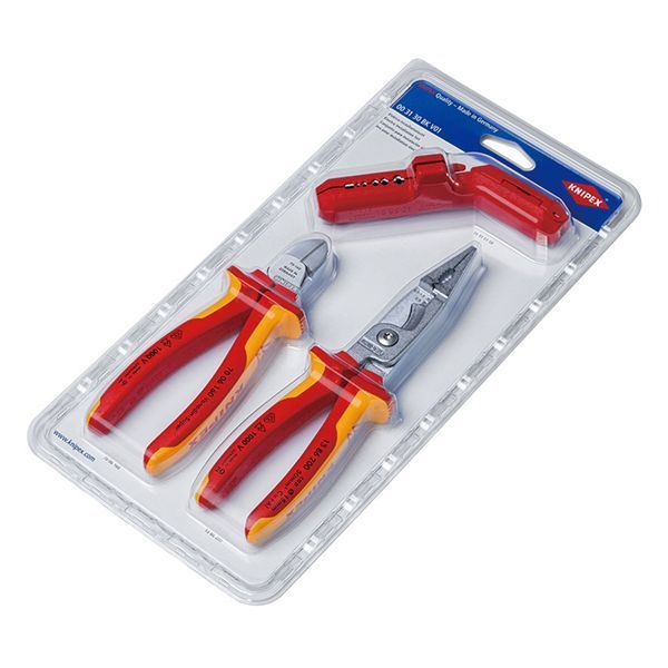 KNIPEX クニペックス 電線作業工具セット サイズ340×167×33mm パック入 003130BKV01