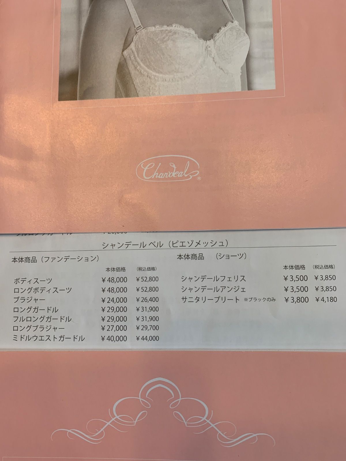 シャンデール　ピエゾメッシュ　ガードル セットコース | 補整下着メーカー 株式会社シャンデール