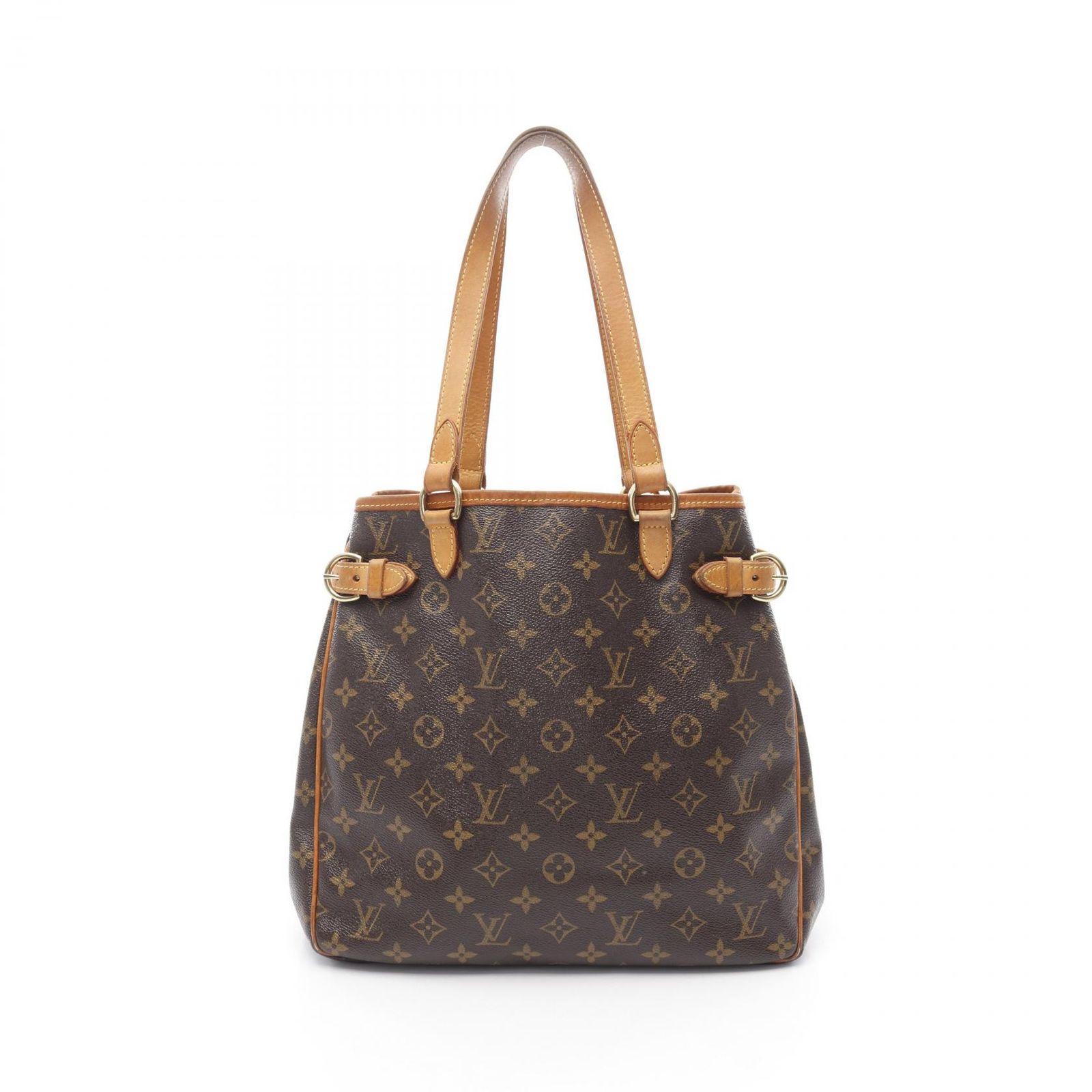 ルイ ヴィトン LOUIS VUITTON トートバッグ バティニョール ヴェルティカル モノグラム M51153 PVCコーティングキャンバス レザー バティニョール ヴェルティカル レディース Used C