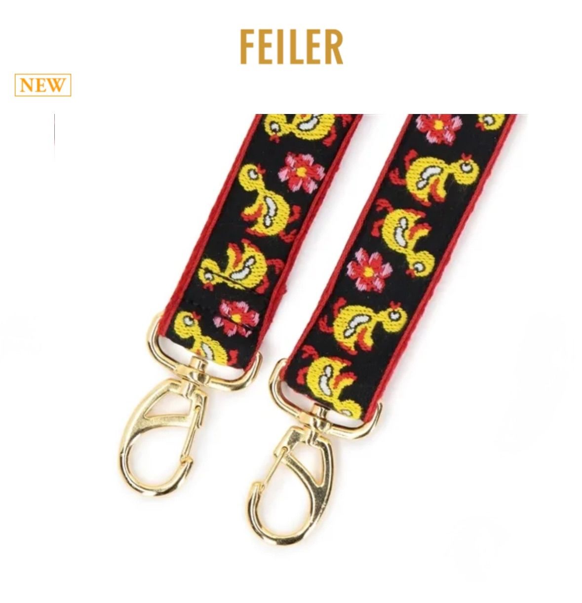 FEILER ショルダーストラップ FEILER 【レピヤンリボン×フェイラー】ショルダーストラップ