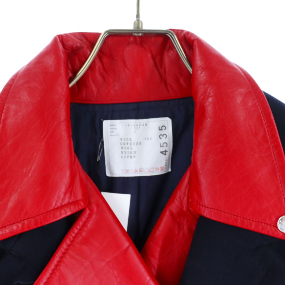 Sacai (サカイ) 19AW ダブルライダースドッキング 再構築 ロング