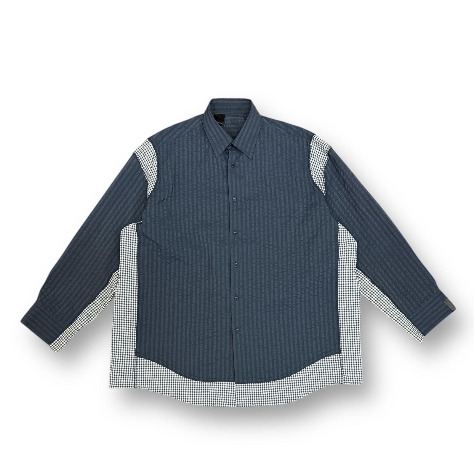 n.hoolywood 切替ストライプシャツ N.HOOLYWOOD - HALF SLEEVE SHIRT