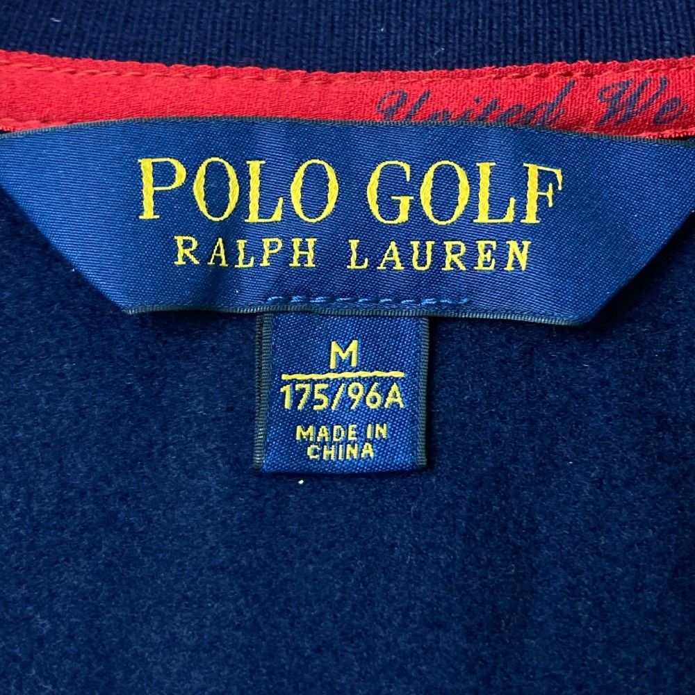 サイズ：M POLOGOLF ラルフローレン ポロゴルフ  スウェット ジップジャケット  ネイビー系 [240101419005] ゴルフウェア メンズ ストスト サイズ：M POLOGOLF ラルフローレン ポロゴルフ スウェット