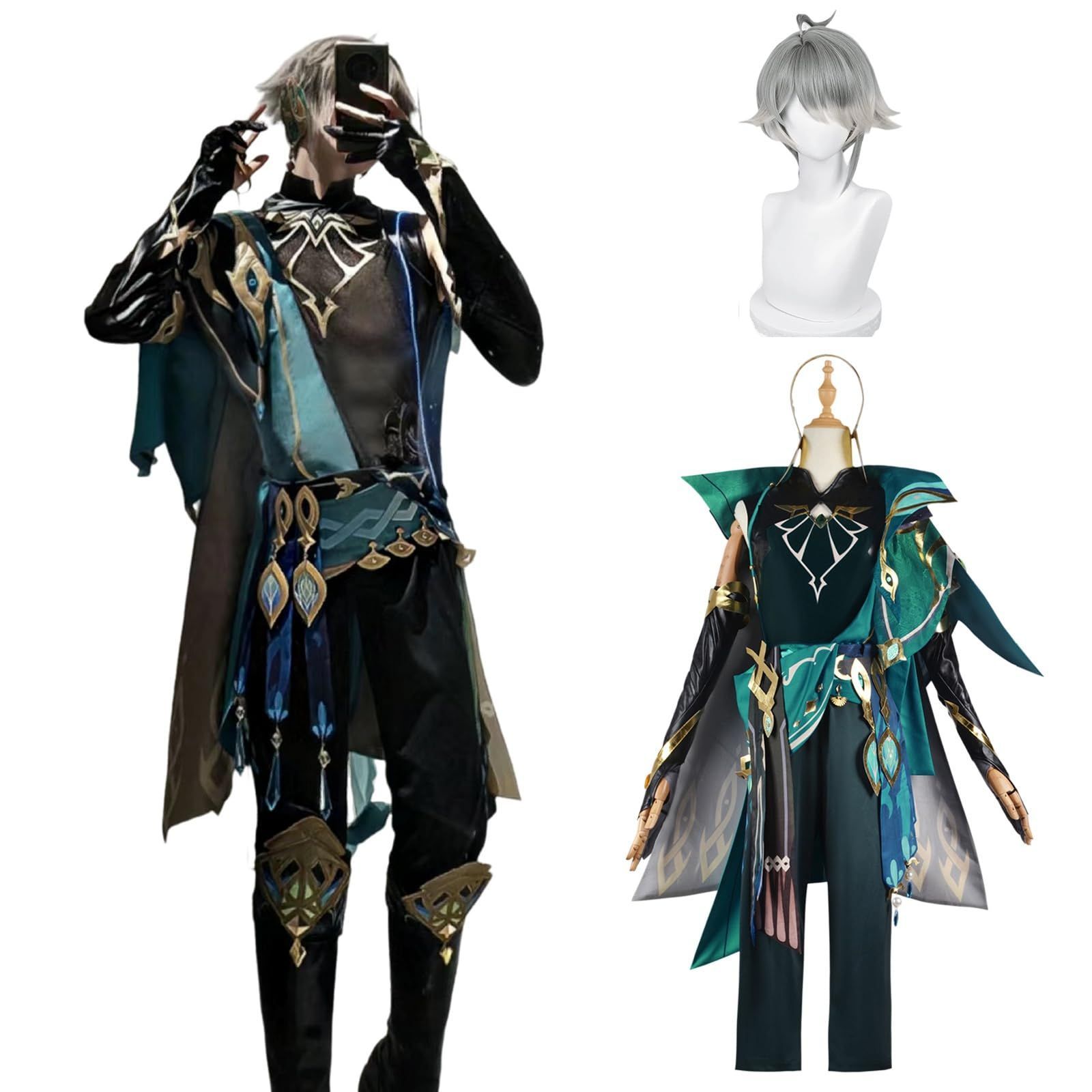 T⑦2 原神 アルタリア コスプレ 武器 模様 靴 ウィッグ 高品質 71dW3j2LsvL._SY350_QL65_.jpg