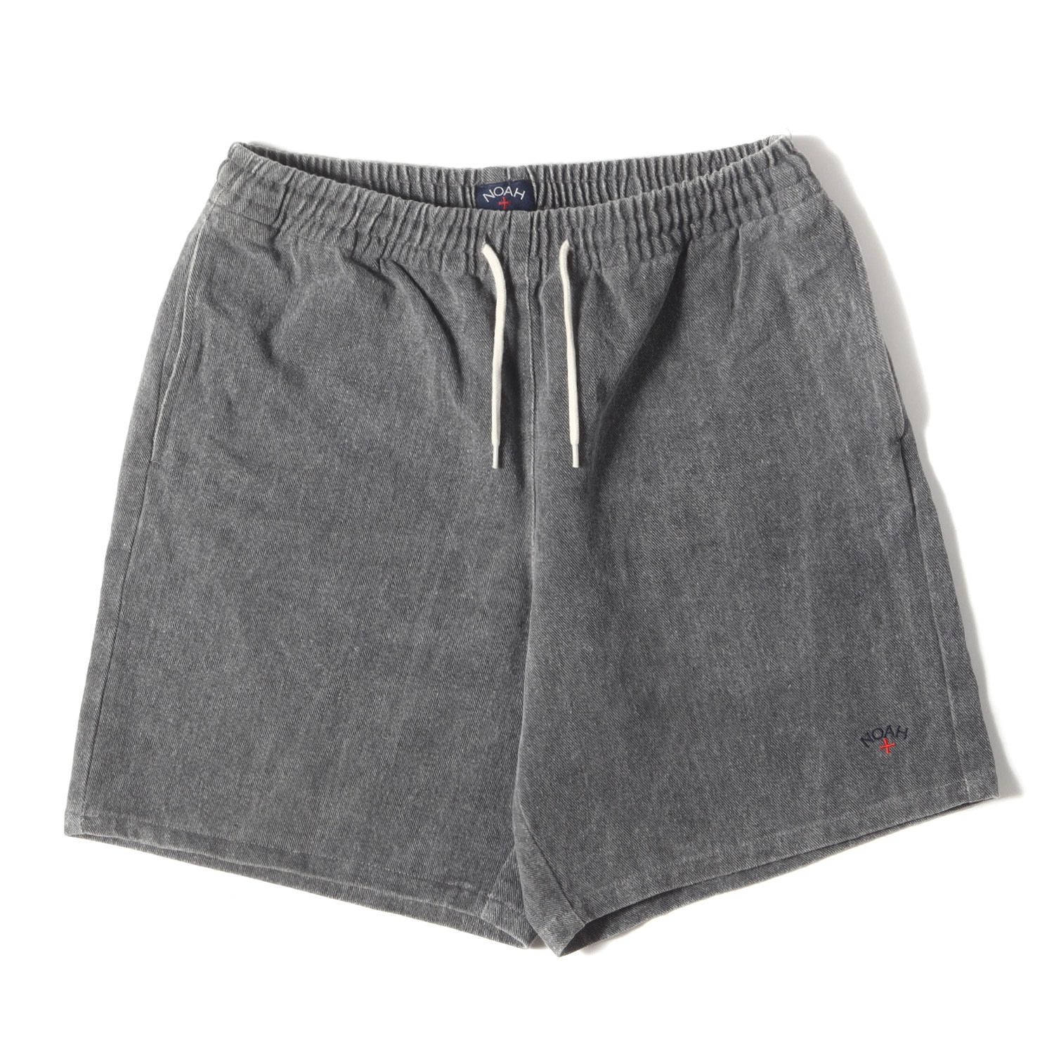 NOAH ノア パンツ サイズ XL | 24SS ユーズド加工ヘビーツイル イージーショーツ | ブラック 黒 | ボトムス ショートパンツ メンズ