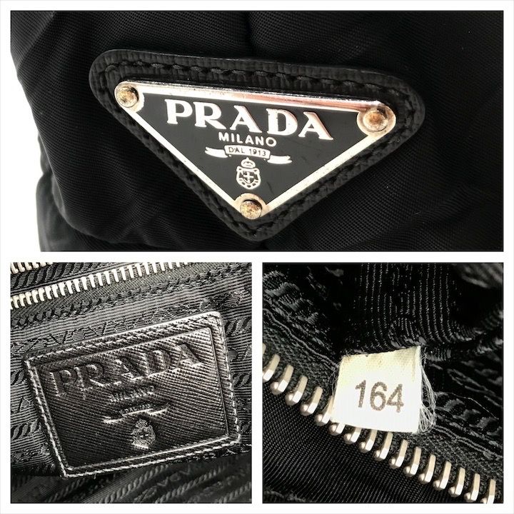 良品 PRADA プラダ 三角ロゴ プレート メッセンジャー ショルダー バッグ ナイロン キルティング ブラック k2969 良品 PRADA プラダ 三角ロゴ プレート メッセンジャー ショルダー