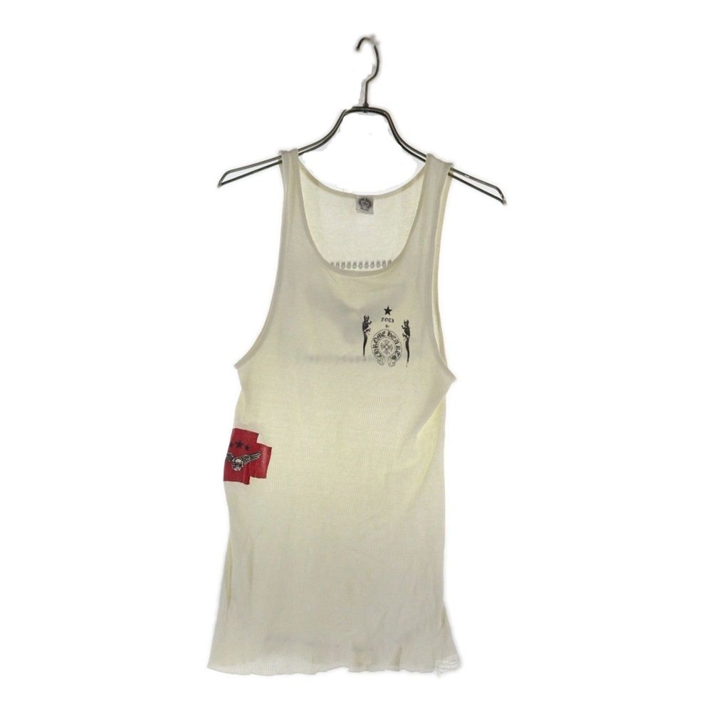 クロムハーツ タンクトップFOTI CHROME HEARTS (クロムハーツ) OLD FOTI 両面プリント コットン タンク