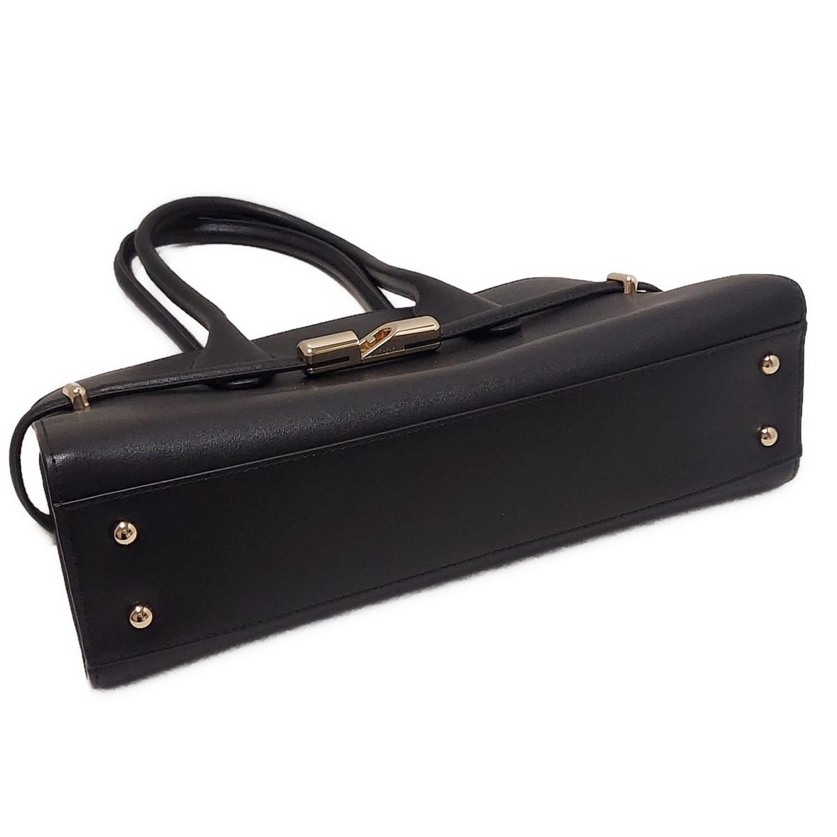 ✨セール✨FURLA フルラ　美品　ミニハンドバッグ　黒　レザー　金具 FURLA(フルラ) ハンドバッグ美品 ゴッチャ ミニバッグ WB01505