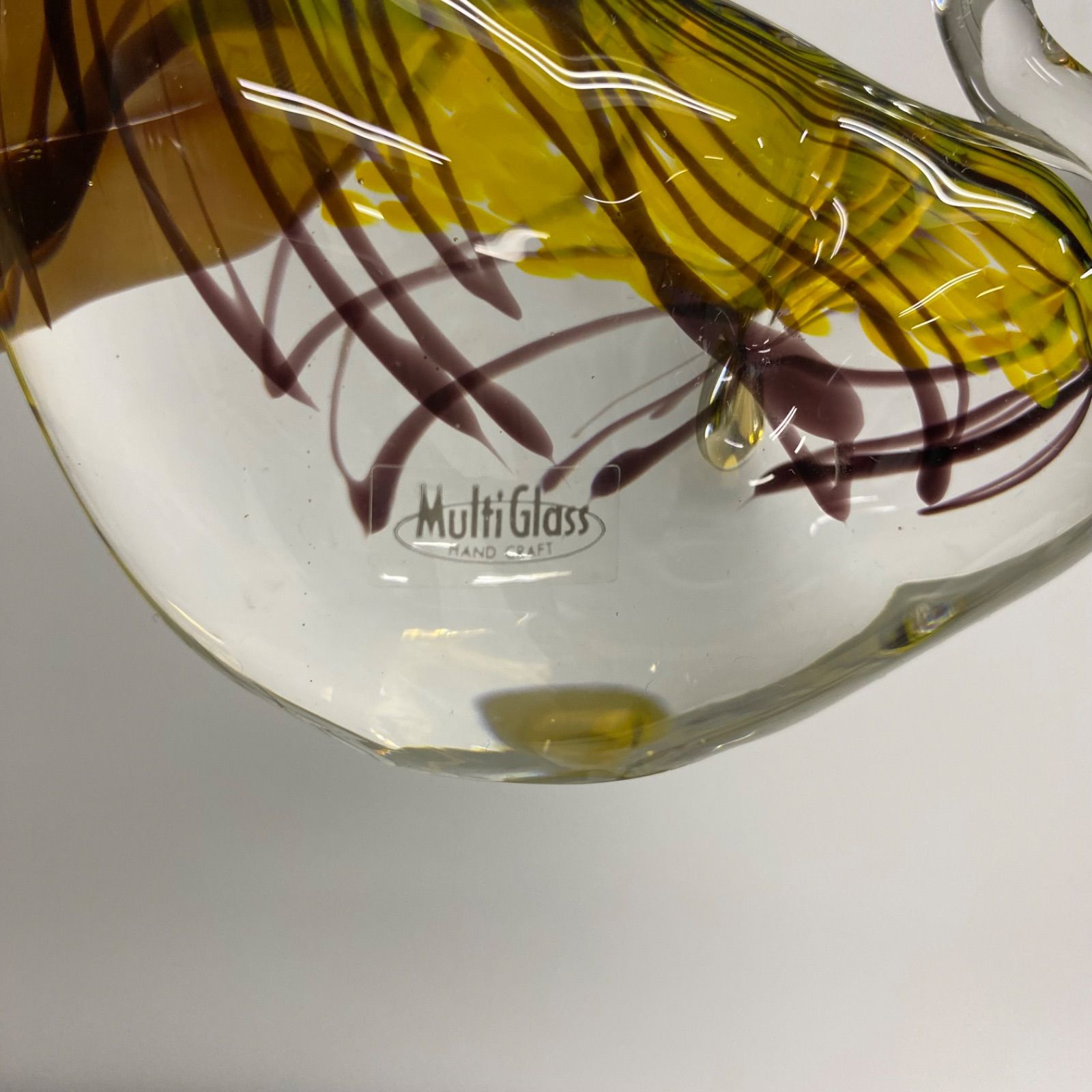 希少・美品】Multi Glass マルティグラス 虎 トラ ガラス工芸品