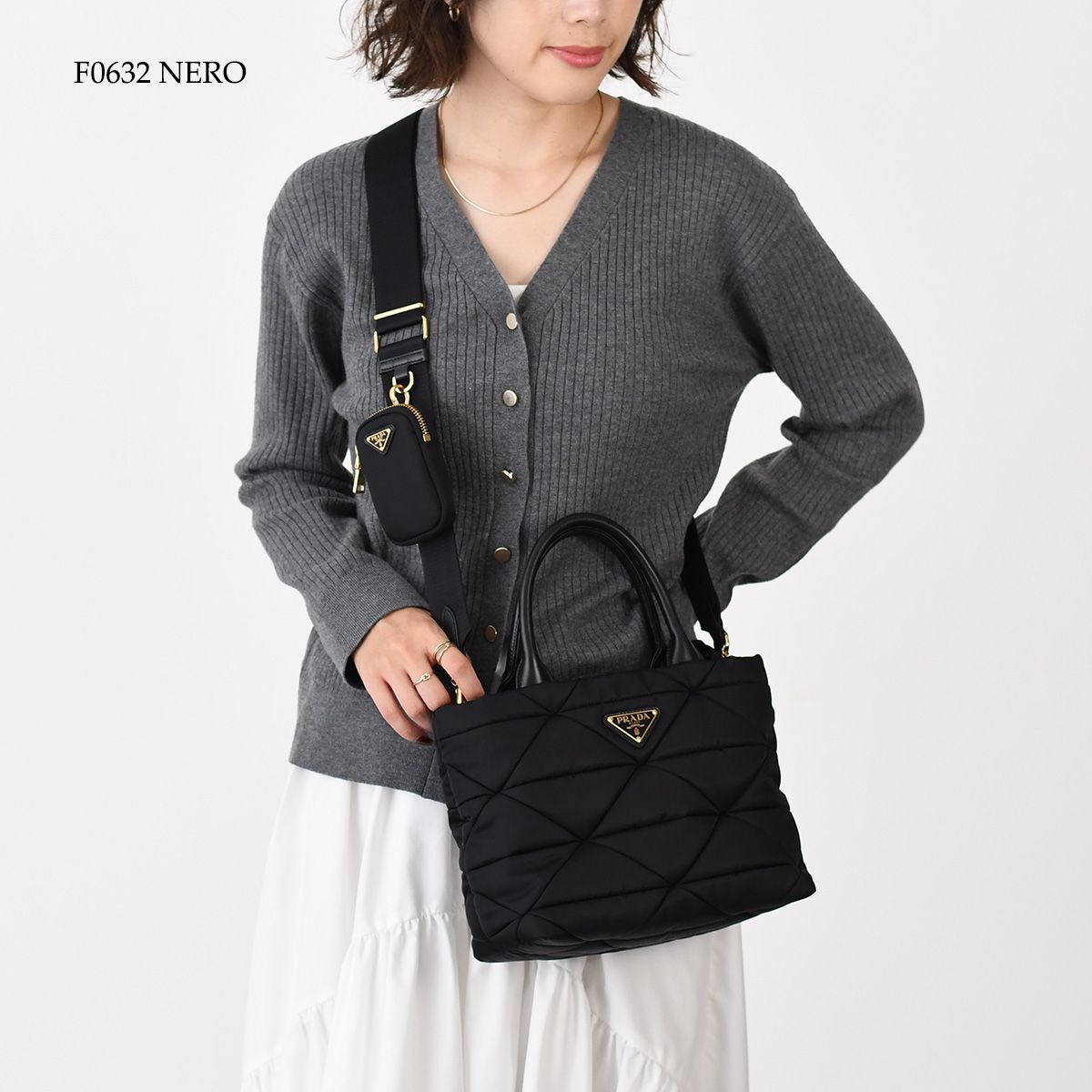 PRADA プラダ バッグ Re-Nylon パデッド トートバッグ 1BG373 RDJN 