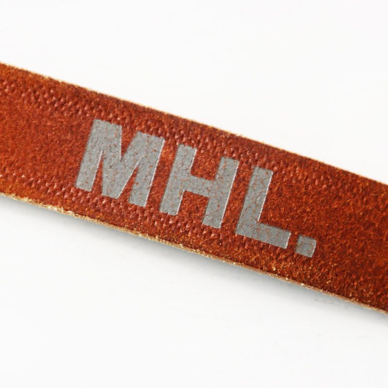 MHL マーガレットハウエル ベルト　ブラウン 英国製 エムエイチエル マーガレットハウエル MHL レザーナローベルト