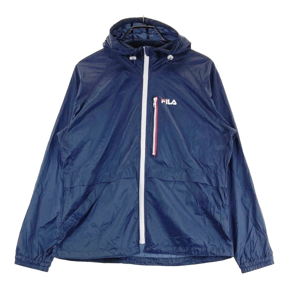 サイズ 3L FILA GOLF フィラゴルフ ナイロンジップパーカー ネイビー系 240101432326 ゴルフウェア レディース ストスト