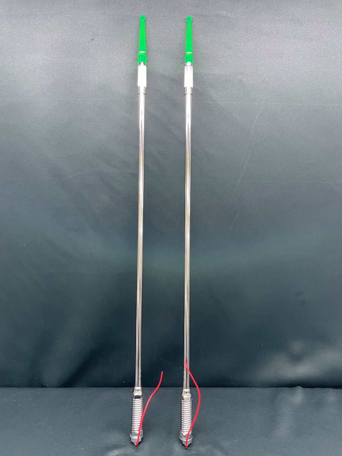 ネオンコントロール棒 740ｍｍ 2個 グリーン 24V球 旗棒 レトロ デコトラ アート 高野自動車用品製作所 トラックショップＡＳＣ