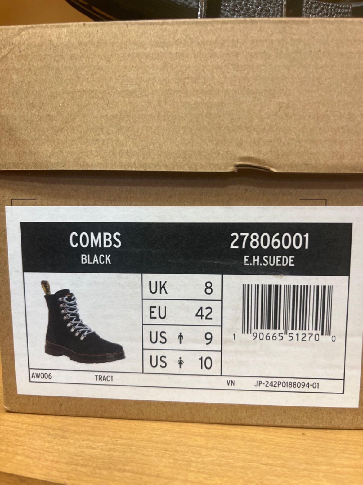 新品】ドクターマーチン COMBS 8EYE BOOT 8アイブーツ メンズ ショート 