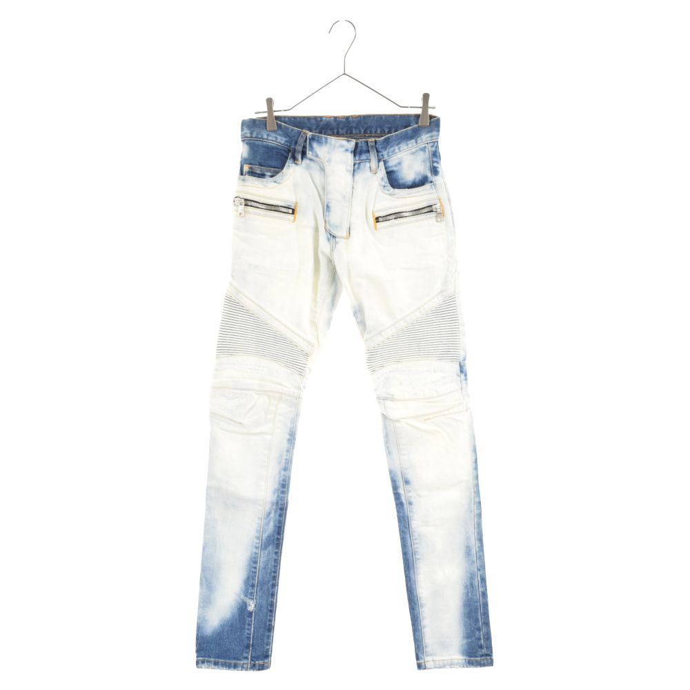 BALMAIN (バルマン) バイカーデニムパンツ ジーンズ ボトムス