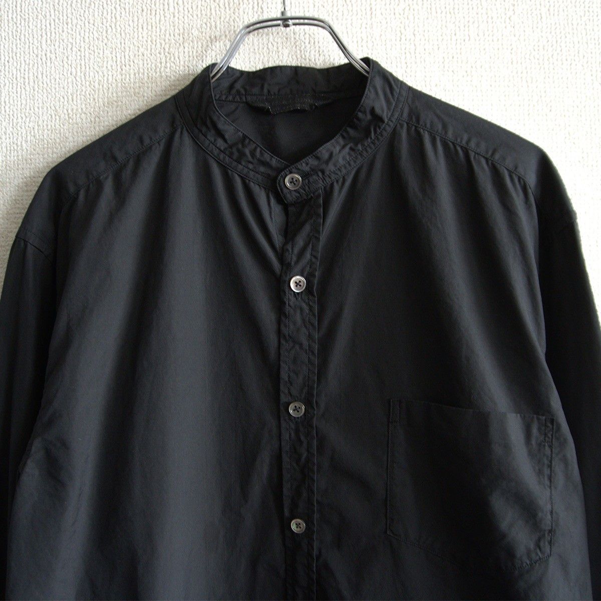 美品！アーツアンドサイエンス バンドカラー ロングシャツ メンズ3 美品！アーツアンドサイエンス バンドカラー ロングシャツ メンズ3 美