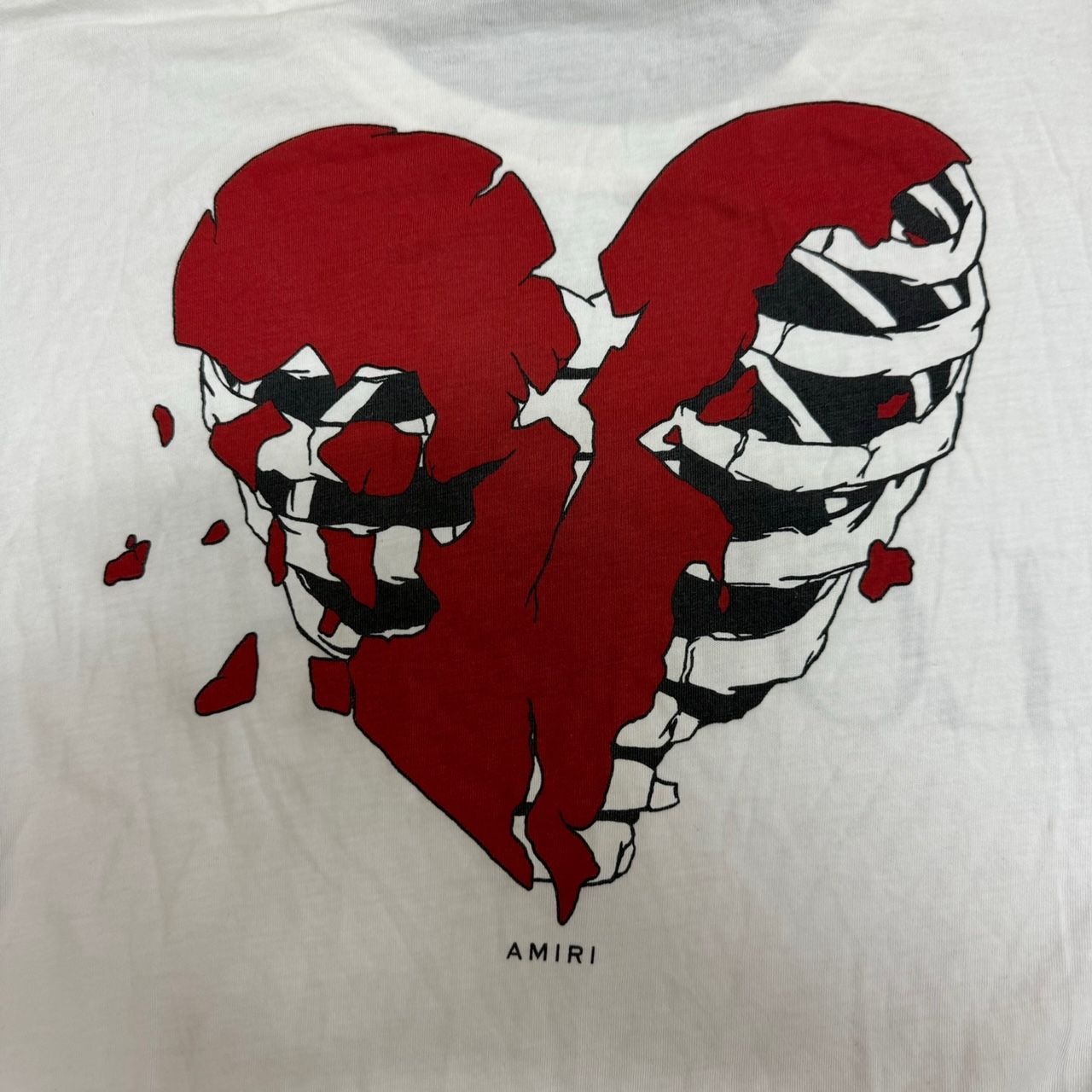 AMIRI LOVERS ハート プリント クルーネック Tシャツ アミリ S