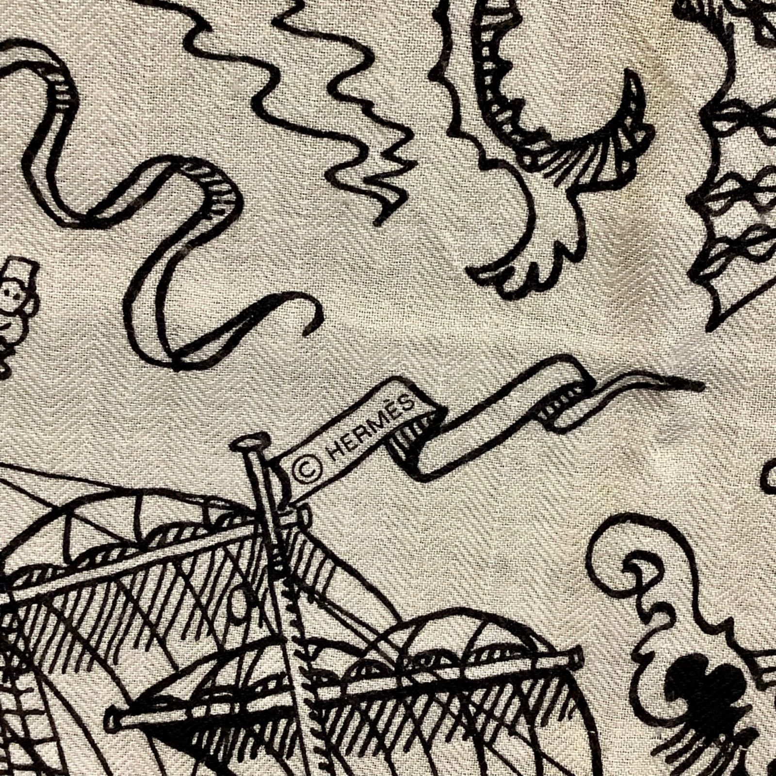 エルメス HERMES カシシル カレ 140 船乗りのタトゥー ペイズリー  