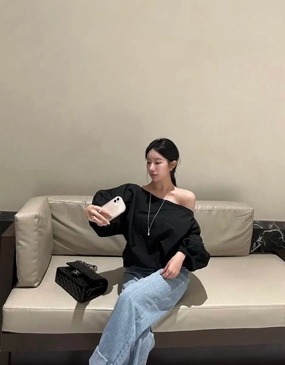 オブジョイ ジェニー オフショルダー ブラウス