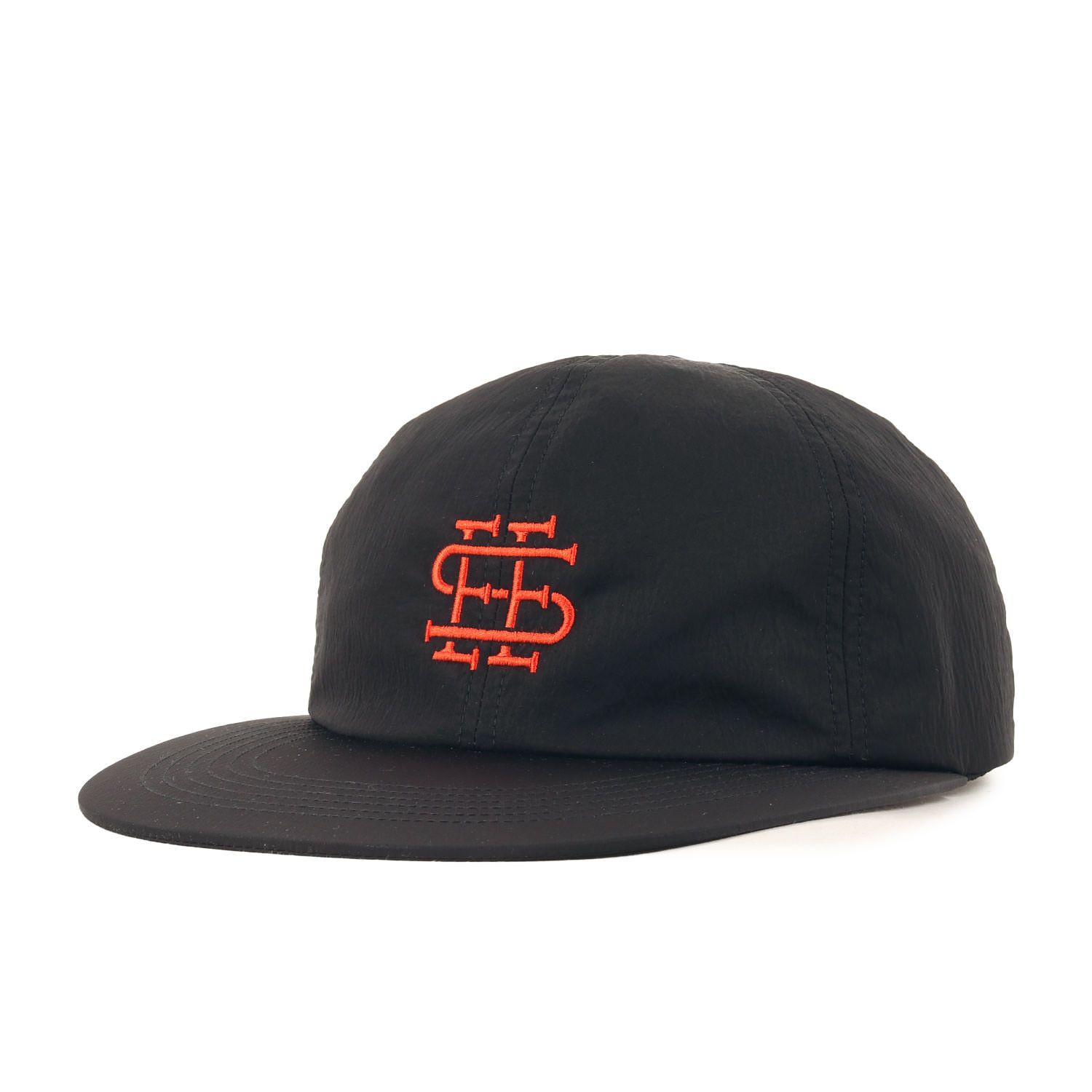 美品 SEE SEE シーシー キャップ サイズ:FREE ロゴ刺繍 ナイロン シンプル キャップ LOGO SIMPLE CAP ブラック 黒 帽子【メンズ】