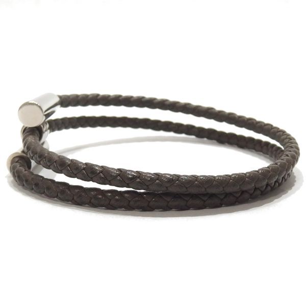 ☆HERMES tournis tresse bracelet 編み込み レザー トゥルニ
