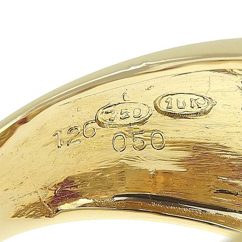 R1.26/D0.50 ルビー ダイヤモンド リング K18 イエローゴールド YG  