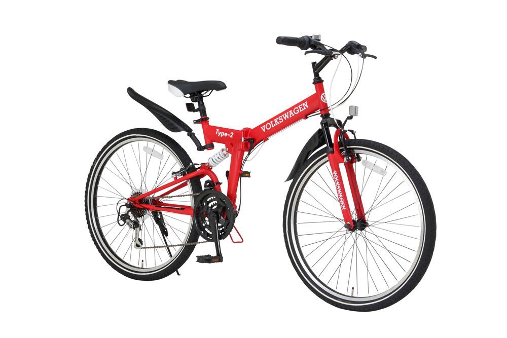 (早い者勝ち！)VOLKSWAGEN type-2 MTB-2618 26インチ 折りたたみマウンテンバイク(美品) 希少！ マウンテンバイク ワーゲン VOLKSWAGEN type-2 折りたたみ