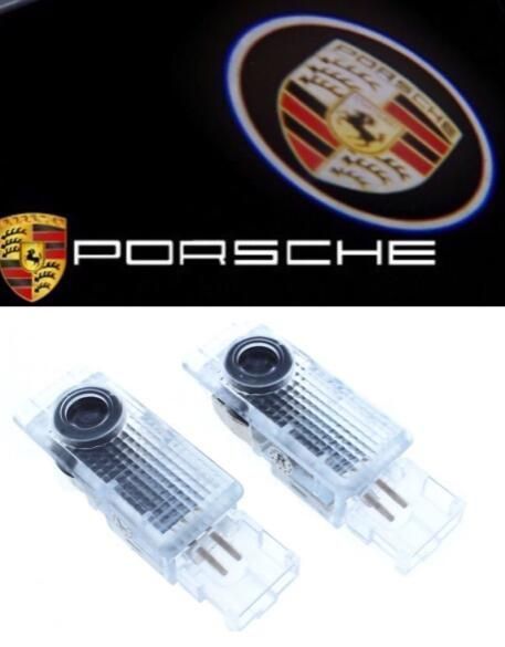 Porsche ポルシェ LED ロゴ プロジェクター ドア カーテシ ランプ カイエン 955/956/957 2002-2009y 純正交換タイプCayenne ロゴ ライト