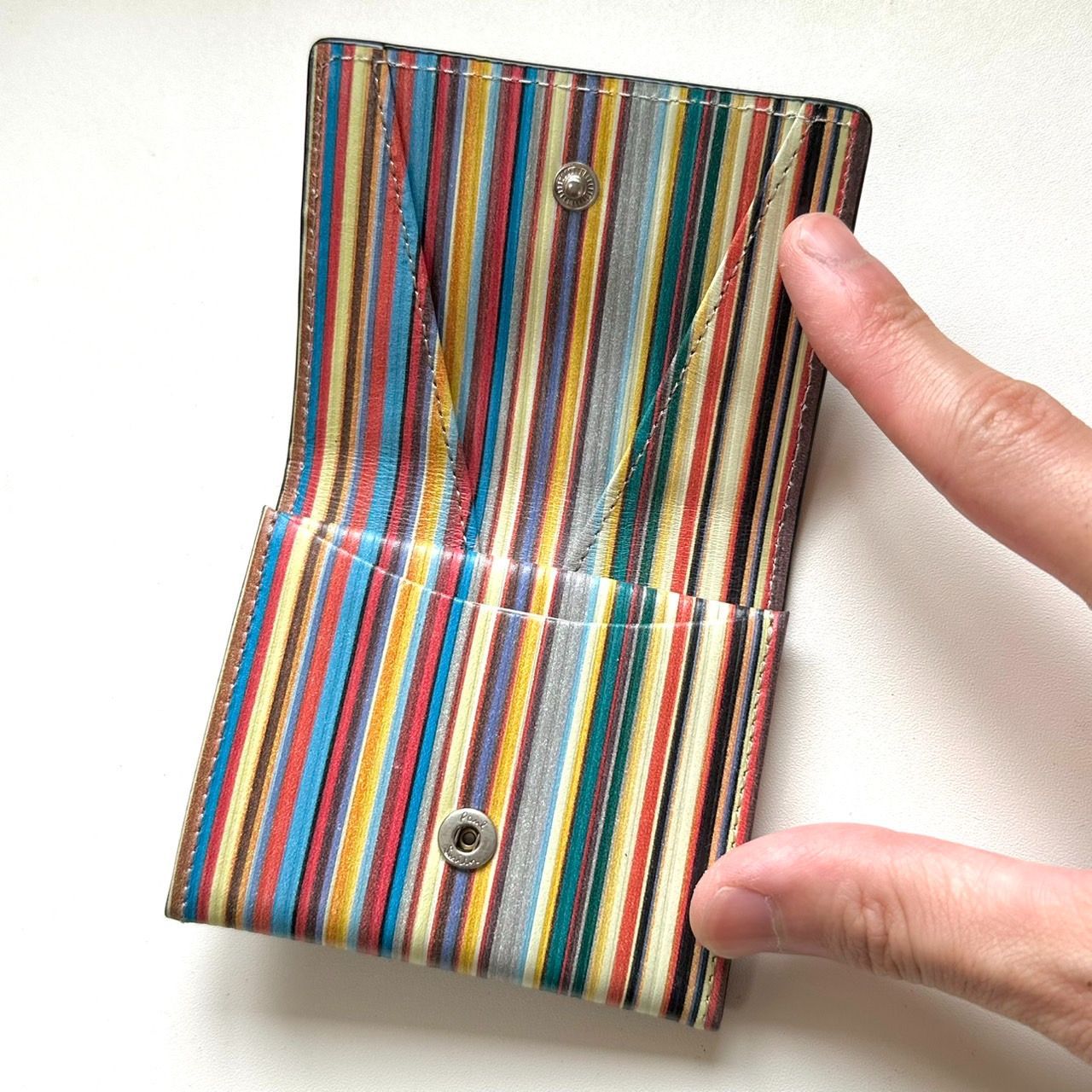 ポールスミス Paul Smith コインケース 小銭入れ マルチストライプ