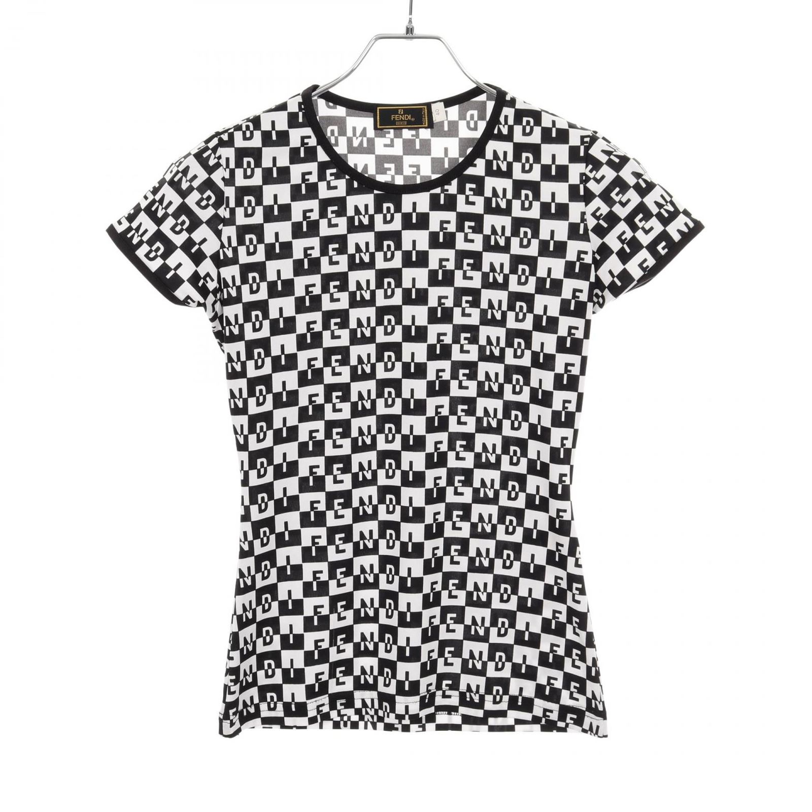 フェンディ FENDI カットソー ポリエステル Tシャツ レディース Used A