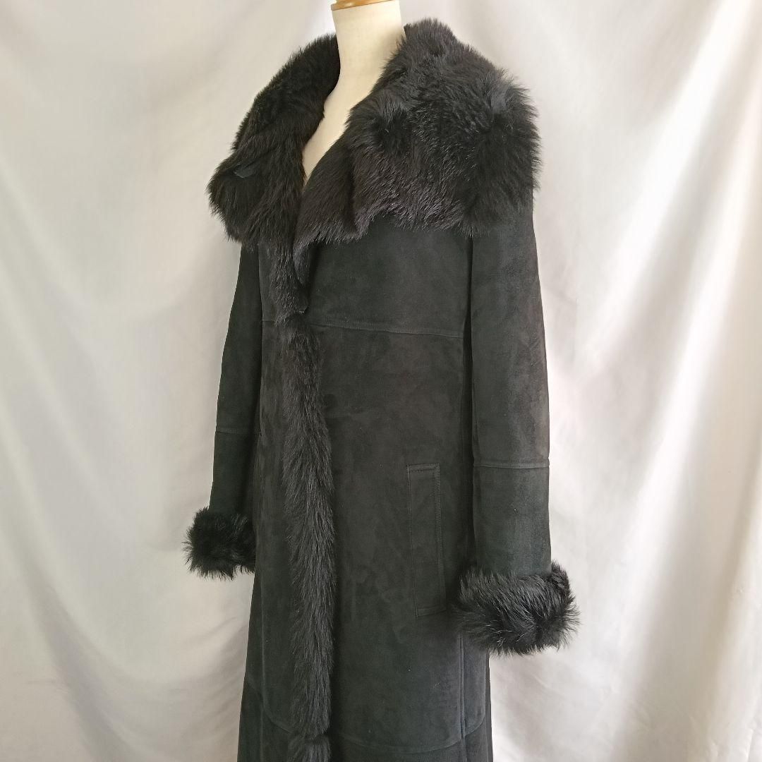 BURBERRY LONDON ムートンコート ブラック 黒 38 B2572