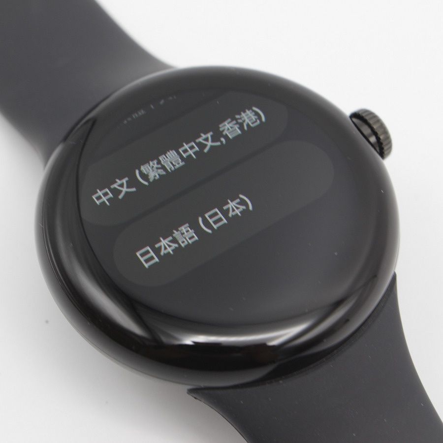 美品】Google Pixel Watch GA03119-TW Matte Black ステンレス ケース  