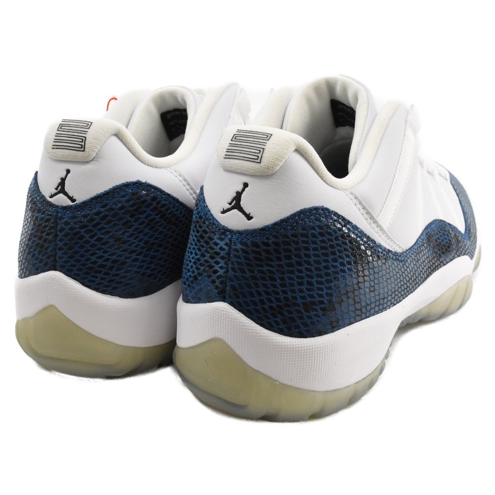 NIKE (ナイキ) AIR JORDAN 11 LOW SNAKESKIN エアジョーダン11 スネークスキン ローカットスニーカー  ホワイト/ブルー US14/32cm CD6846-102 - メルカリ