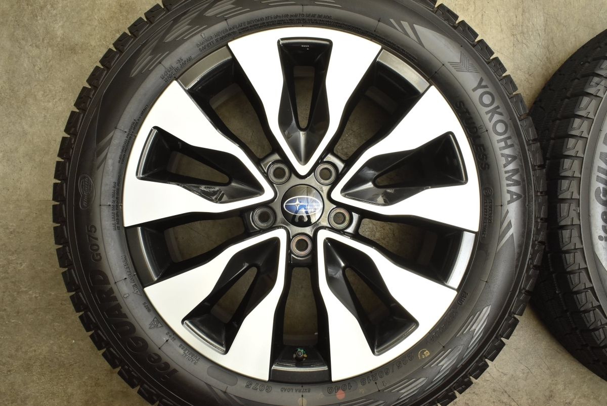 イボ付き スバル BS レガシィ アウトバック リミテッドEX 純正 18in 7J 55 PCD114.3 ヨコハマ アイスガードG075 225 60R18 FFCRYSTALESIA_COM