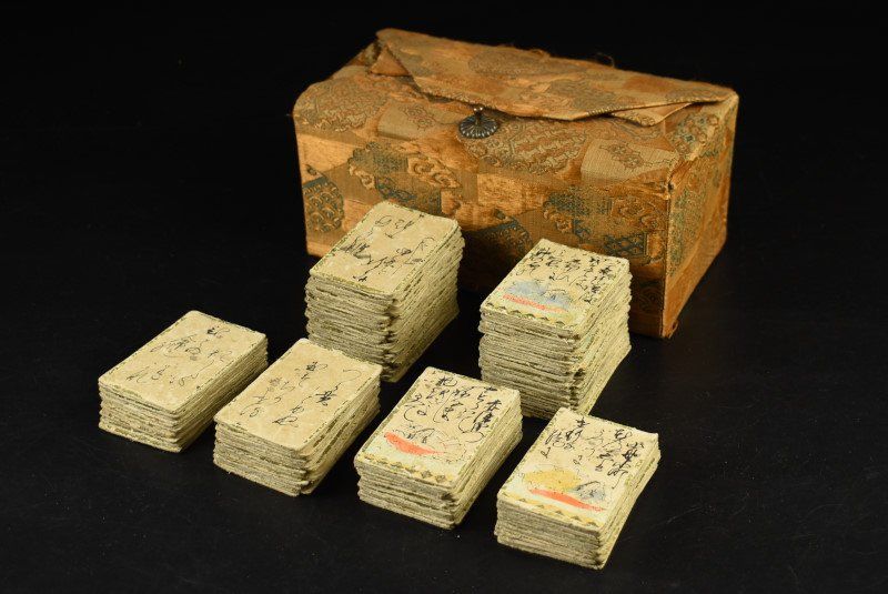 蔵A2669a 時代 百人一首 手描き 時代歌留多