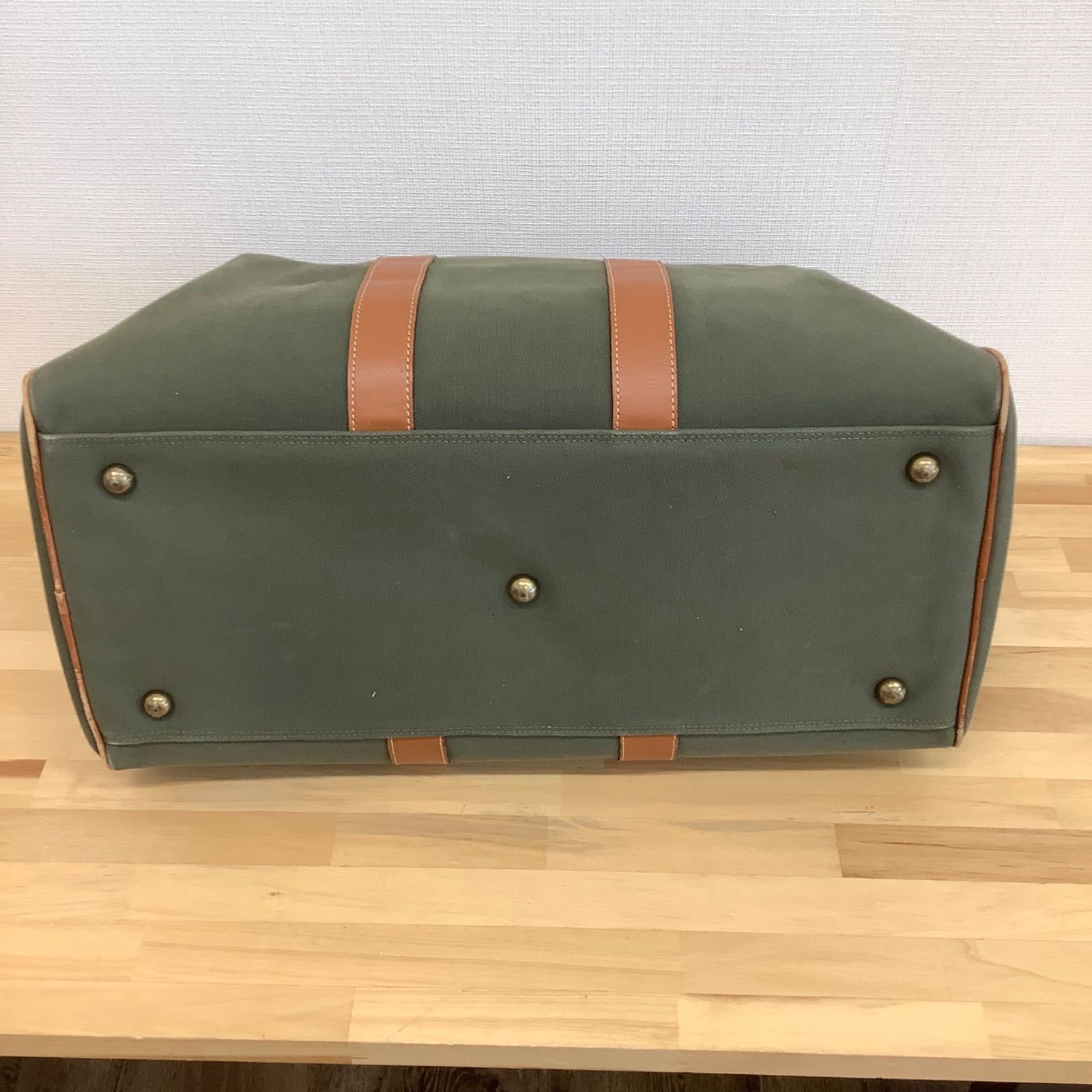 Burberry ボストンバック ヴィンテージ カーキSA605 バーバリー ボストンバック ヴィンテージ ノバチェック ポーチ付き