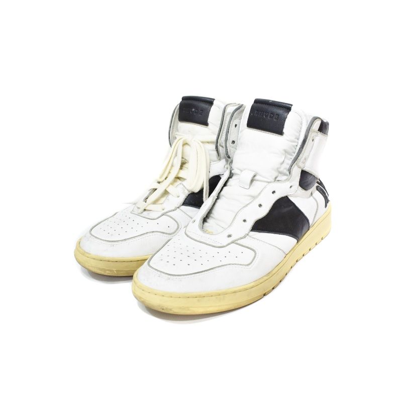 ルード RHUDE Rhecess ハイカット 9 ルード RHUDE Rhecess High White Black スニーカー ハイカット