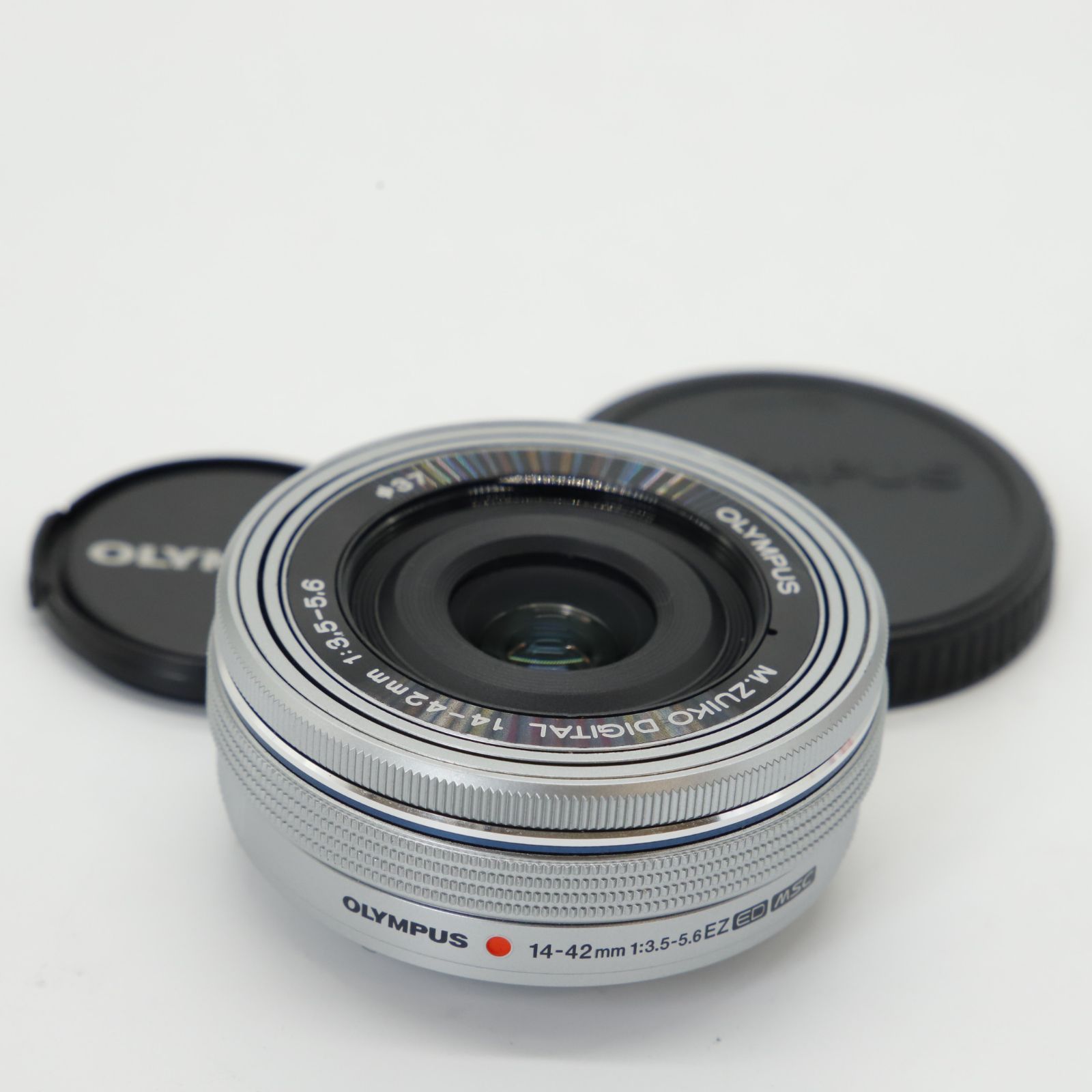 OLYMPUS 電動パンケーキレンズ M.ZUIKO 14-42mm シルバー □ほぼ