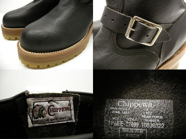 サイズUS11.5EE (約29-29.5cm相当)□新品□チペワ CHIPPEWA エンジニア 